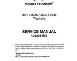Massey Ferguson 3615 3625 3635 3645 Tractor Service Manual Packet