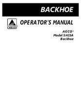 AGCO 4283195M1 Operator Manual - SH15A Backhoe