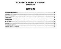 Massey Ferguson 8516 8516 8524 8531 Planter Service Manual