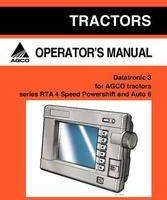 AGCO 4315247M1 Operator Manual - RT100A Series Tractor Datatronic 3 (suppl., Quadrashift, Auto 6)