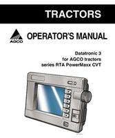 AGCO 4315250M1 Operator Manual - RT100A Series Tractor Datatronic 3 (suppl., PowerMaxx CVT)