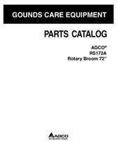 AGCO 4316268M3 Parts Book - RS172A Rotary Broom