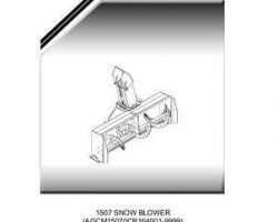 Massey Ferguson 4316402M2 Parts Book - 1507 Snow Blower (AGCM15070CR164001-9999)