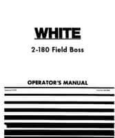 White 432446A Operator Manual - 2-180 Tractor (prior sn 301920)