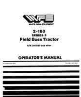White 432463 Operator Manual - 2-180 Series 3 Tractor (eff sn 301920)
