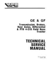 White Tractor 432758 Service Manual - 4-210 Tractor (Field Boss GE-GF trans/brakes/rear axles/diff/pto)