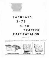 White Tractor 433121 Parts Book - 1650 / 1655 / 2-78 / 4-78 Tractor