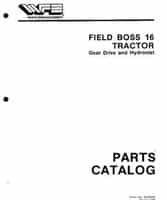 White 433383A Parts Book - 16 Tractor (Field Boss, gear drive & hydro trans.)