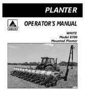 White Planter 437289E Operator Manual - 8702 8704 8706 8708 8716 8718 8722 8728 8738 8762 Planter