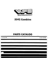 White 448068B Parts Book - 5542 Combine