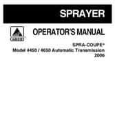 Spra-Coupe 503363D1D Operator Manual - 4450 / 4650 Sprayer (chassis, auto transmission, 2006)