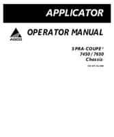 Spra-Coupe 506408D1E Operator Manual - 7450 / 7650 Sprayer (chassis, eff sn Txxx1001, 2008)