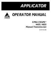 Spra-Coupe 506987D1G Operator Manual - 4455 / 4655 Sprayer (manual transmission, eff sn Txxx1001, 2008)