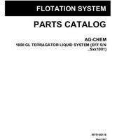 Ag-Chem 507518D1B Parts Book - 1800 Gallon TerraGator (liquid system, eff sn Sxxx1001, 2007)