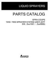 Spra-Coupe 507547D1C Parts Book - 7450 / 7650 Sprayer (liquid system, 2007)