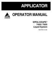 Spra-Coupe 517145D1B Operator Manual - 7450 / 7655 Sprayer (liquid system, 2008)