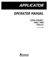 Spra-Coupe 517149D1H Operator Manual - 7460 / 7660 Sprayer (chassis, eff sn Uxxx1001, 2009)