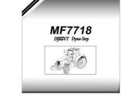 Massey Ferguson 6246156M1 Parts Book - 7718 Tractor (Dyna-VT, Dyna-Step)