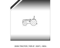 Massey Ferguson 6246192M1 Parts Book - 2605H Tractor