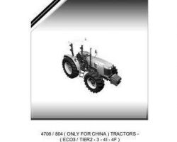 Massey Ferguson 6246209M3 Parts Book - 4708 Tractor (ECO3 / tier 2 to tier 4f)