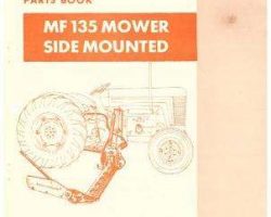Massey Ferguson 650968M95 Parts Book - 135 Mower (side mount sickle bar)