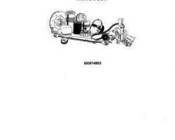 Massey Ferguson 650974M93 Parts Book - 3 Rectangular Baler
