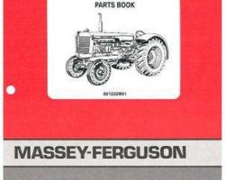 Massey Ferguson 651032M91 Parts Book - 95 Tractor