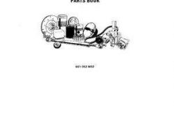 Massey Ferguson 651052M92 Parts Book - 61 Corn Picker (1 row)