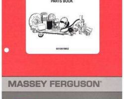 Massey Ferguson 651061M92 Parts Book - 72 Pull Type Combine