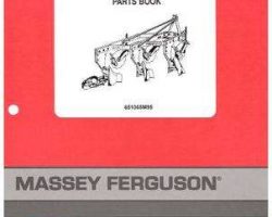 Massey Ferguson 651065M95 Parts Book - 66 Moldboard Plow (mounted)
