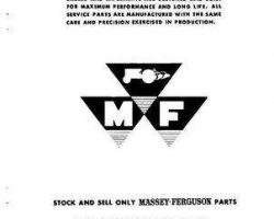 Massey Ferguson 651066m92 Parts Book - 35 Pull Type Combine