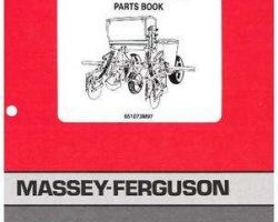 Massey Ferguson 651073M97 Parts Book - 37 Unit Planter