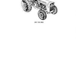 Massey Ferguson 651104M94 Parts Book - 202 / 203 / 204 / 205 Utility Tractor