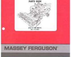 Massey Ferguson 651173M93 Parts Book - 410 Combine (prior to sn 06777)