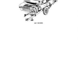 Massey Ferguson 651195M92 Parts Book - 9 Baler