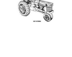 Massey Ferguson 651197M96 Parts Book - 180 Tractor