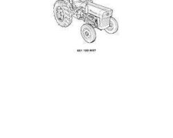 Massey Ferguson 651199M97 Parts Book - 135 Tractor (Continental gas, Perkins gas and diesel)