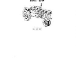 Massey Ferguson 651203M97 Parts Book - 1100 / 1130 Tractor