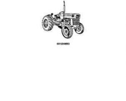 Massey Ferguson 651204M93 Parts Book - 3165 Turf / Utility Tractor