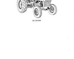 Massey Ferguson 651205M94 Parts Book - 2135 Turf / Utility Tractor