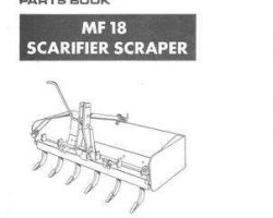 Massey Ferguson 651212M94 Parts Book - 18 Scarifier Scraper