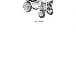 Massey Ferguson 651219M94 Parts Book - 10 Lawn Tractor
