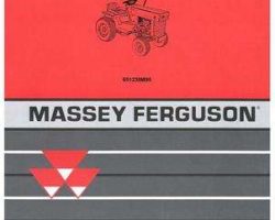 Massey Ferguson 651238M95 Parts Book - 12 / 12G Lawn Tractor (Hydra-Speed and Vari-Speed)