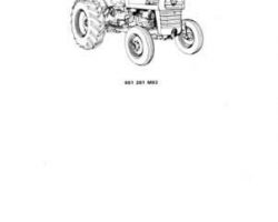 Massey Ferguson 651281M93 Parts Book - 20 Turf / Utility Tractor
