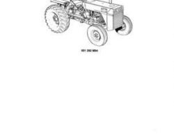 Massey Ferguson 651282M94 Parts Book - 40 Tractor / Utility Tractor