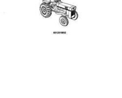 Massey Ferguson 651291M92 Parts Book - 50 Industrial Tractor