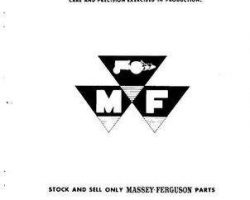 Massey Ferguson 651305M91 Parts Book - 120 Power Shovel