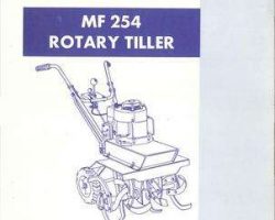 Massey Ferguson 651306M93 Parts Book - 254 Rotary Tiller