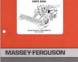 Massey Ferguson 651318M97 Parts Book - 760 Combine (prior sn 09412)
