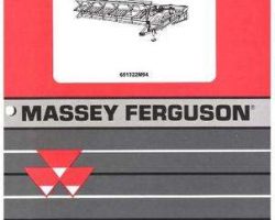 Massey Ferguson 651322M94 Parts Book - 35 Pull Type Swather
